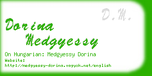 dorina medgyessy business card